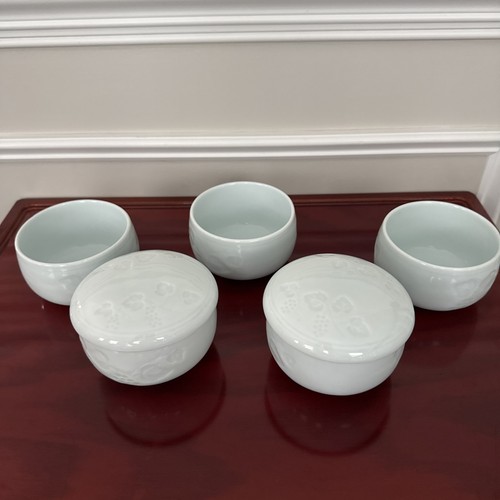 Vtg korean celadon rice bowl - celadon,