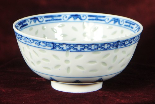 Hand painted porcelain rice - porcelain,