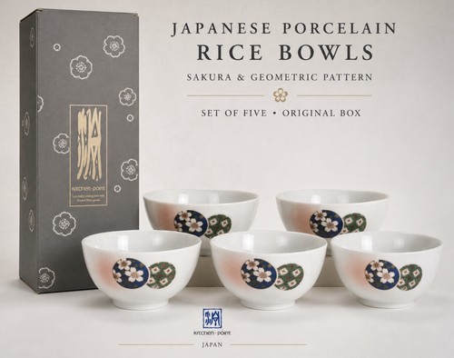 Japanese porcelain rice bowl - porcelain,