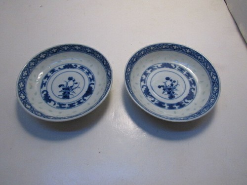 Chinese blue white bowl signed