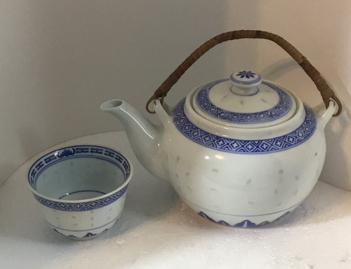 Oriental rice pattern tea - rice,