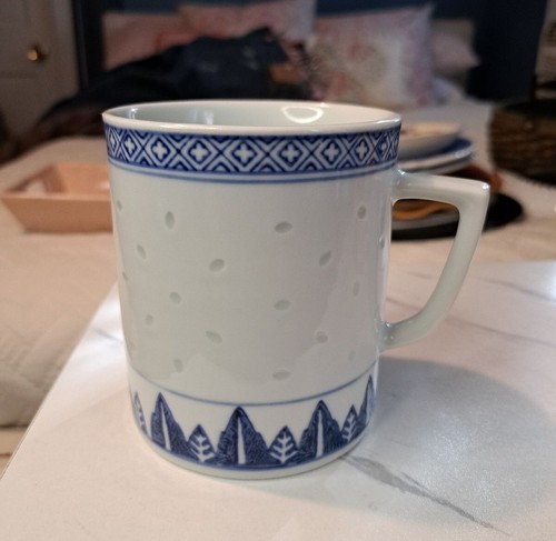 Vintage chinese blue white - chinese,