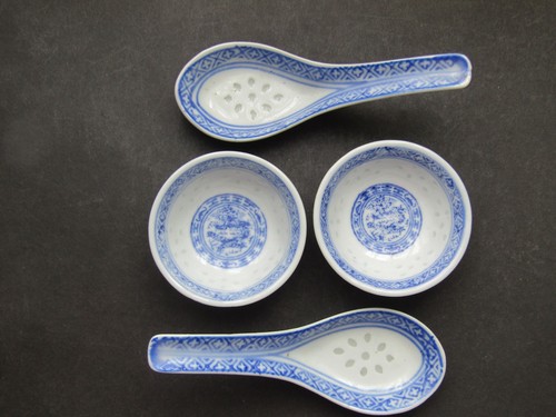 Vtg lot blue - of, white