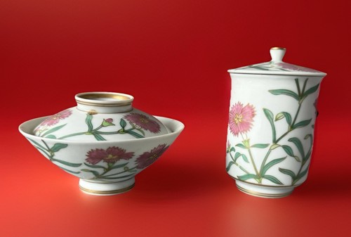 Japanese arita ware rice - arita-ware, bowl