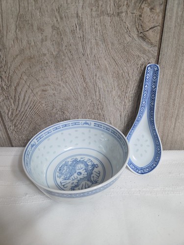 Rice bowl spoon set - bowl, &