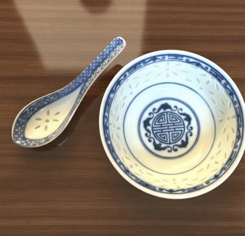 Vintage chinese blue and white - vintage,