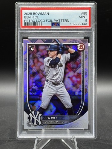 2025 bowman ben - rice, rookie