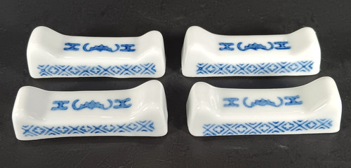 Chopstick rests blue rice - chopstick,