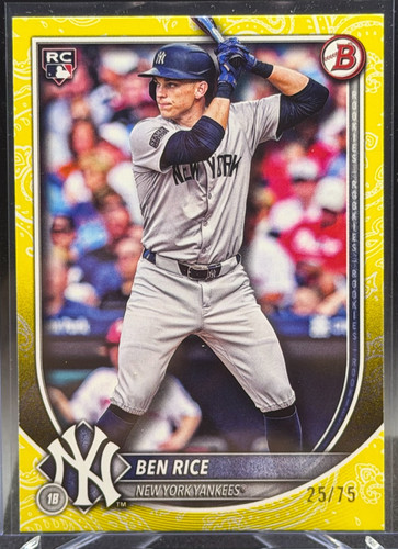 Ben rice 2025 bowman yellow - ben,