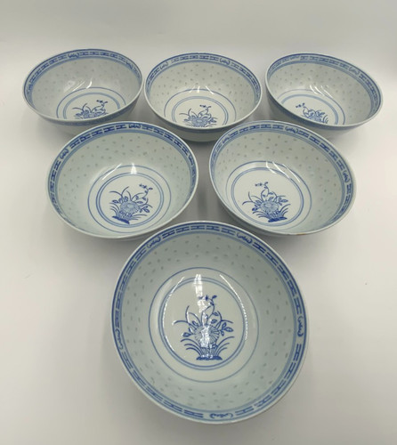 Vintage chinese blue white - chinese,